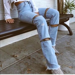 LF Store/ Carmar Denim Zipper Jeans